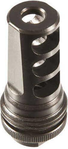 SilencerCo AC858 ASR 338 Caliber Muzzle Brake 3/4"-24 tpi Black Steel